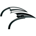 Arlen Ness - 13-028 - Micro Die-Cast Scoop Mirror, Left - Black