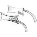Arlen Ness - 13-416 - Micro Die-Cast Four Point Mirror, Left - Chrome