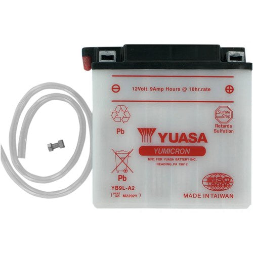 Yuasa Yumicron High Performance Conventional Battery (YB9L-A2) YUAM2292Y