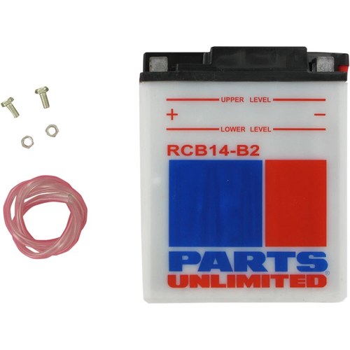 Parts Unlimited 12V Heavy-Duty Battery RCB14-B2 (RCB14-B2)