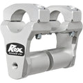 Rox Speed FX 2" Pivoting Risers for 1-1/8 Bar w/Extended Stem Silver 1R-P2PPS10A