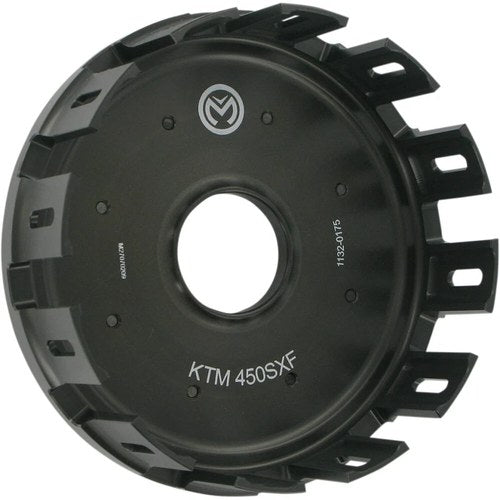 Moose Racing Billet Aluminum Clutch Basket With Cushions (Natural) 1132-0175