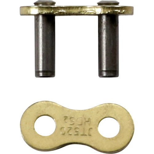 JT Chains 520 Hds Ultimate Competition Non-Sealed Rivet Connecting Link GOLD/BLK