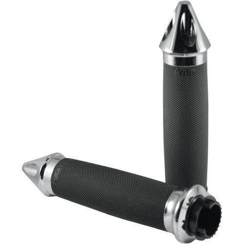 Avon Custom Contour Grips 1" for Metric Cruisers (SPIKE Chrome)
