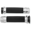Avon Custom Contour Grips for H-D Motorcycles w/Cable Throttle (GATLIN Chrome)