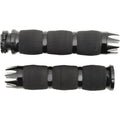 Avon Air Cushion Grips 1" for Metric Cruisers (EXCALIBUR Anodized Black)