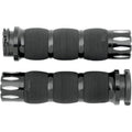 Avon Air Cushion Grips for H-D Motorcycles Cable Throttle (RIVAL Anodized Black)