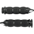 Avon Air Cushion Grips for H-D Motorcycles Cable Throttle (SPIKE Anodized Black)