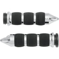 Avon Air Cushion Grips for H-D Motorcycles w/Fly-By-Wire Throttle (SPIKE Chrome)