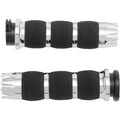 Avon Air Cushion Grips for H-D Motorcycles w/Cable Throttle (EXCALIBUR Chrome)