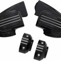 Ciro Master Cylinder Covers for Models w/ Fairing Mounted Mirrors (Black) 70301