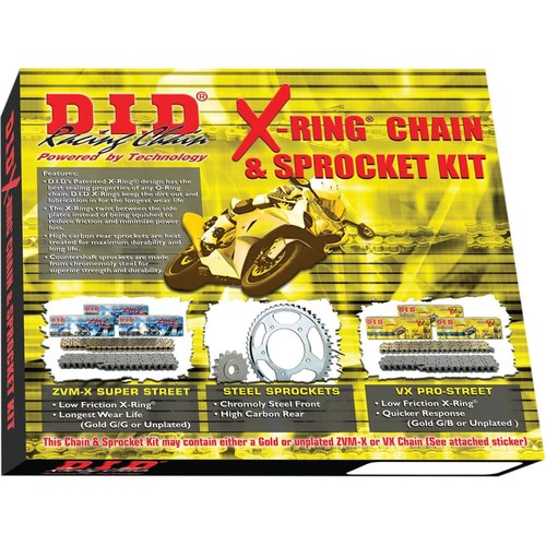 Did VX Pro-Street X-Ring 525 Chain/Sprocket Kit (16/46) 2001-06 Honda CBR600F4i
