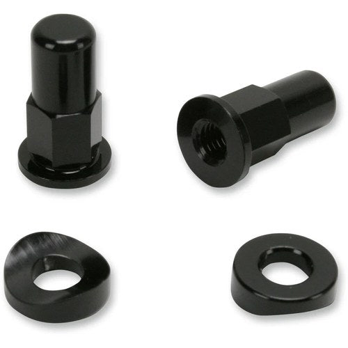No Toil Rim Lock Tower Nut/Spacer Set (Black) NTRK-005