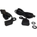 Drag Specialties LED Handlebar Marker Lights (Black w/ Smoke Lens)
