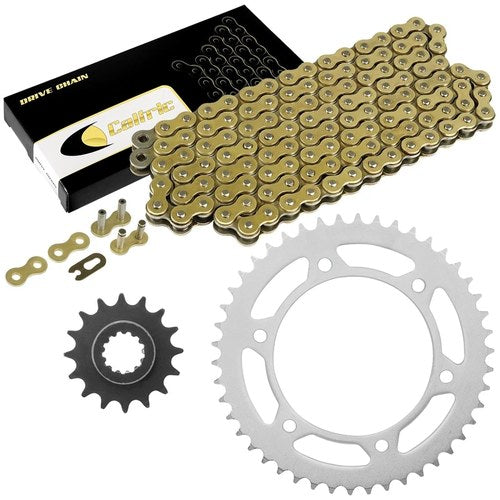 Drive Chain And Front Rear Sprockets Kit For Honda CBR600F4I 2001 2002 2003-2006