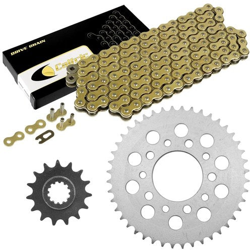 Drive Chain & Sprockets Kit for Honda CBR600F Hurricane 600 1987 1988 1989 1990