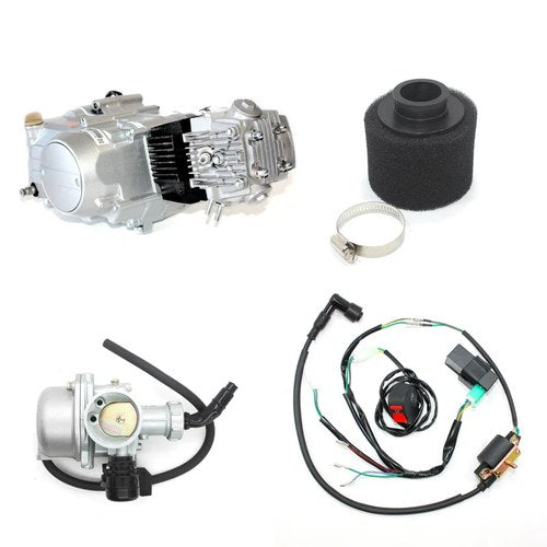 BT 125cc Kick Start Semi Auto Engine Motor + Wiring Kit+ Carby Pit Pro Dirt Bike