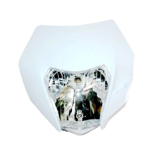 White KTM Style Universal MX Headlight Pit Trail Dirt Bike Motrocycle Motorcross
