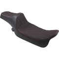 Drag Specialties Predator Iii Seat - Extended - Diamond (Black/Red) 0801-1262