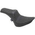 Drag Specialties Predator Iii Seat - Diamond - Vinyl (Black/Silver) 0802-1367