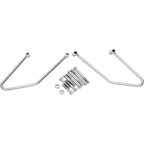 Drag Specialties Saddlebag Support Brackets - Fxst (Chrome) Pair | S77-0132
