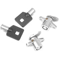 Drag Specialties Saddlebag Replacement Lock Kit (Chrome) S77-0145-ADDS