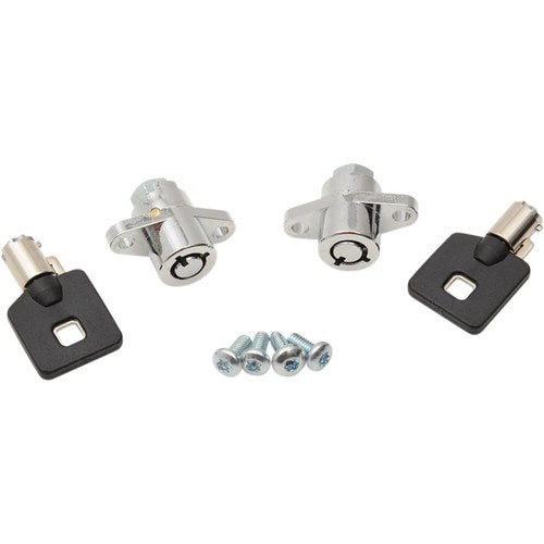 Drag Specialties Replacement Saddlebag Lock Kit (Chrome) S77-0150-AD
