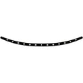 Memphis Shades Windshield Trim - Dish - Flh '96-'13 (Black / Chrome) MEB0943