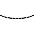 Memphis Shades Windshield Trim - Holes - Flh '96-'13 (Black / Chrome) MEB0947
