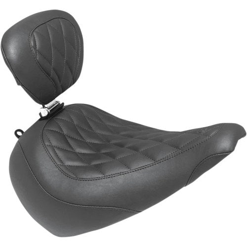Mustang Wide Tripper Seat - Driver's Backrest - Diamond (Black) 83025