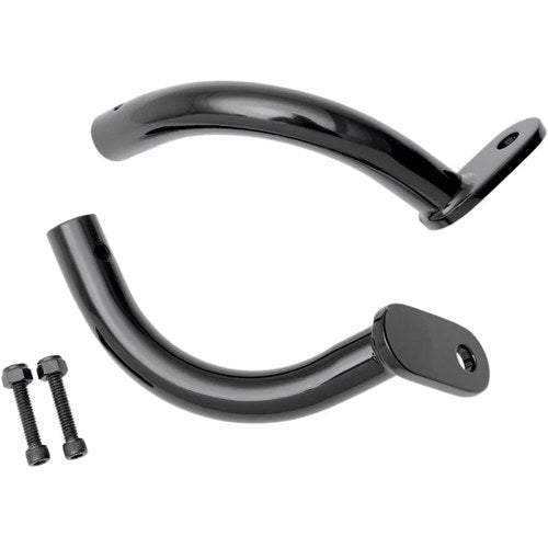 Rick Doss Saddlebag Guard Eliminator Bracket (Black) Pair | S77-0137B