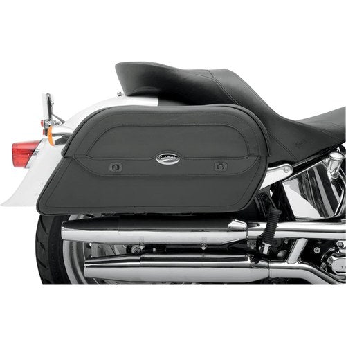 Saddlemen Cruis'n Slant Saddlebags - Plain (Black) Extra Jumbo | 3501-0309