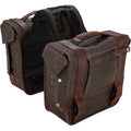 Burly Brand Throw-over Saddlebags (Dark Oak / Brown) Pair | B15-1002D