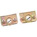 Cycle Visions Saddlebag Receptacles - 1/4 Turn (Brass) Pair | CV7273