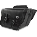 Willie & Max Luggage Fleetside Deluxe Saddlebags (Black/Silver) Pair | 58718-00