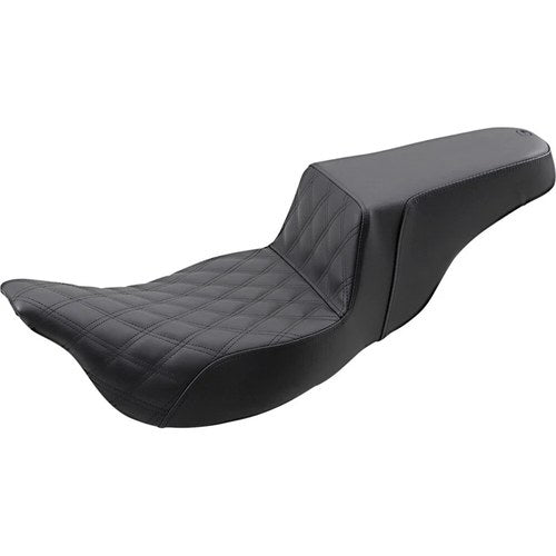 Saddlemen Step Up 2-Up Seat - Lattice Stitched - Flh (Black) 808-07B-172E