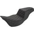 Saddlemen Step Up 2-Up Seat - Lattice Stitched - Flh (Black) 808-07B-175E