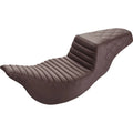 Saddlemen Step Up 2-Up Seat, Tuck and Roll/Diamond, Flh (Brown) 808-07B-176BREX