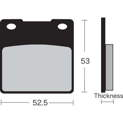 Vesrah Semi-Metallic Brake Pads / One Pair | VD-327