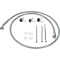 Drag Specialties Front Brake Line - Clear-Coated Stainless Steel | 660214