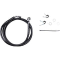 Drag Specialties +6" Brake Line - Front - Black Vinyl - 04-10XL | 660310-6BLK
