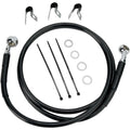 Drag Specialties +8" Brake Line - Black Vinyl - Front - 00-07FLST | 660214-8BLK