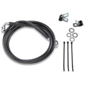 Drag Specialties +8" Brake Line - Front - Black Vinyl - 99-07FXST | 640210-8BLK