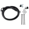 Drag Specialties +6" Brake Line - Black Vinyl - Front - 99-07FXST | 640210-6BLK