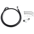 Drag Specialties +4" Brake Line - Front - Black Vinyl - Fxd 00-5 | 640112-4BLK