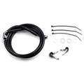 Drag Specialties +6" Brake Line - Front - Black Vinyl - Fxd 00-5 | 640112-6BLK