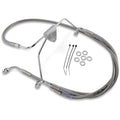 Drag Specialties +8" Brake Line - Front - Stainless Steel - Flh 96-07 | 660411-8