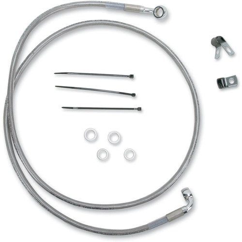 Drag Specialties +8" Brake Line - Front - Stainless Steel - FXST99-07 | 640210-8