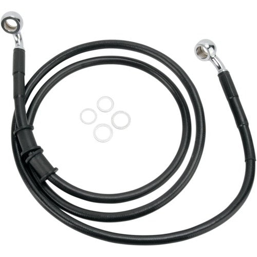 Drag Specialties Front Brake Line Fxdl 08-09 Black | 660335BLK