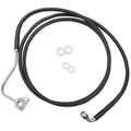 Drag Specialties +8" Brake Line - Front - Black Vinyl - 15+FLTR | 615220-8BLK